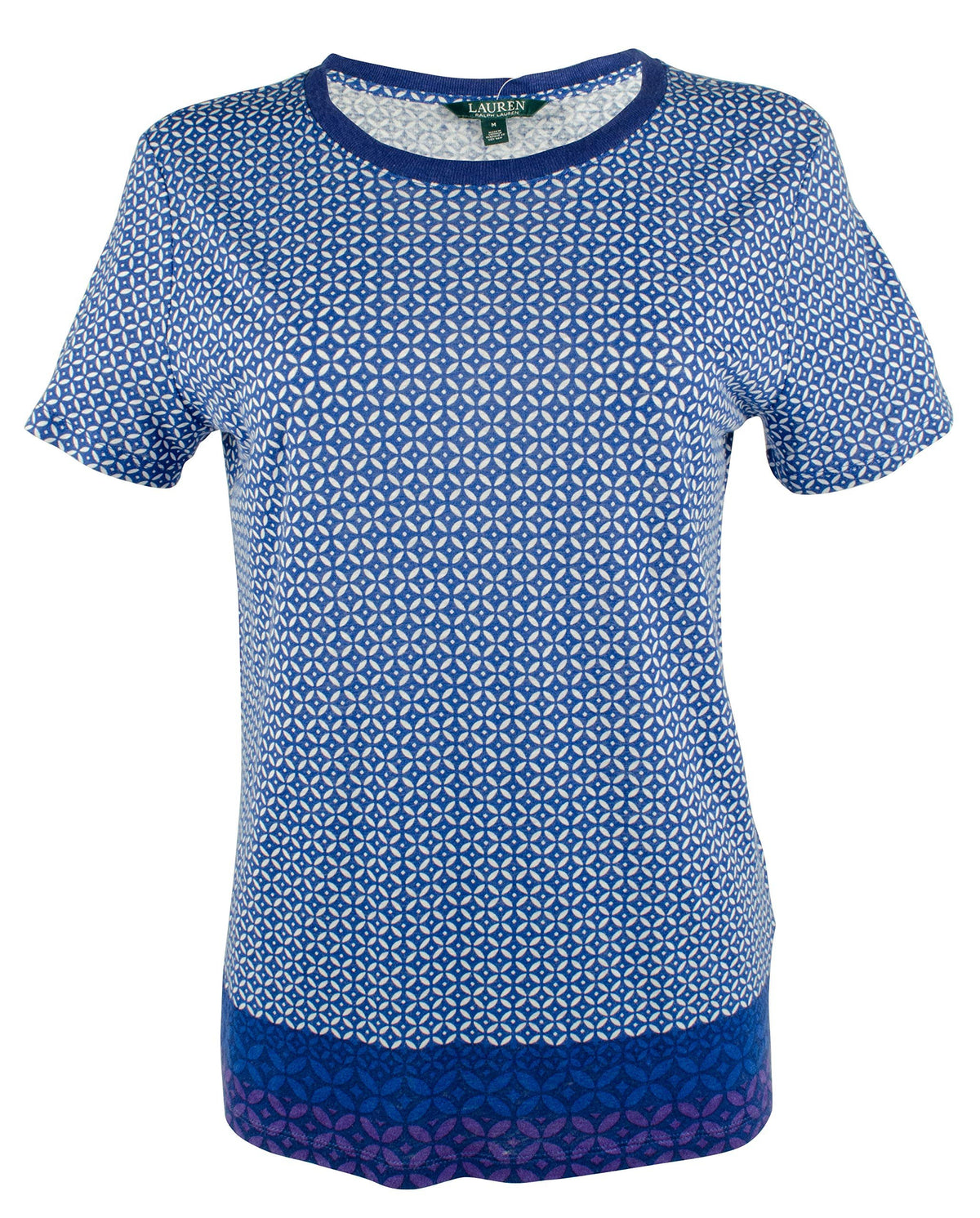 Lauren Ralph Lauren Women's Medallion Print Linen Blend Shirt