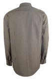 Kenneth Cole Men's Button Down Checkered Oxford Shirt BW Large