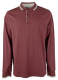Michael Kors Men's Greenwich Cotton Long Sleeve Polo Shirt MHthr X-Large