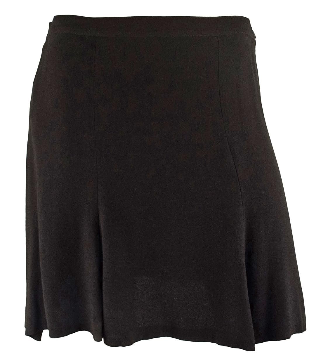 Polo Ralph Lauren Women's Flared Mini Skirt Size 14 Black Crepe