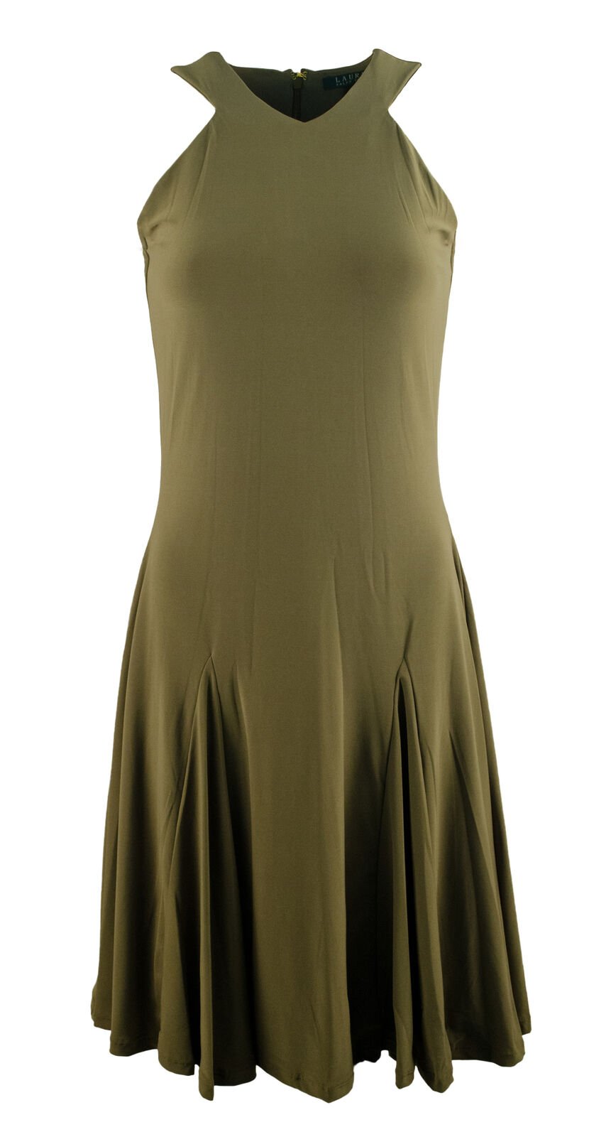 Lauren Ralph Lauren Women's Sleeveless Halter-Neck Jersey Dress-OM-XS