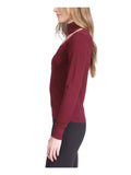 Michael Kors Women's Cut Out Mock Neck Long Sleeve Sweater XL