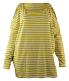 Michael Kors Women's Cold Shoulder Striped Top