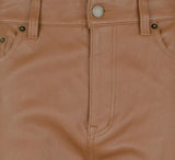 Ralph Lauren Women's Lambskin Leather Embossed Ankle Pants 8