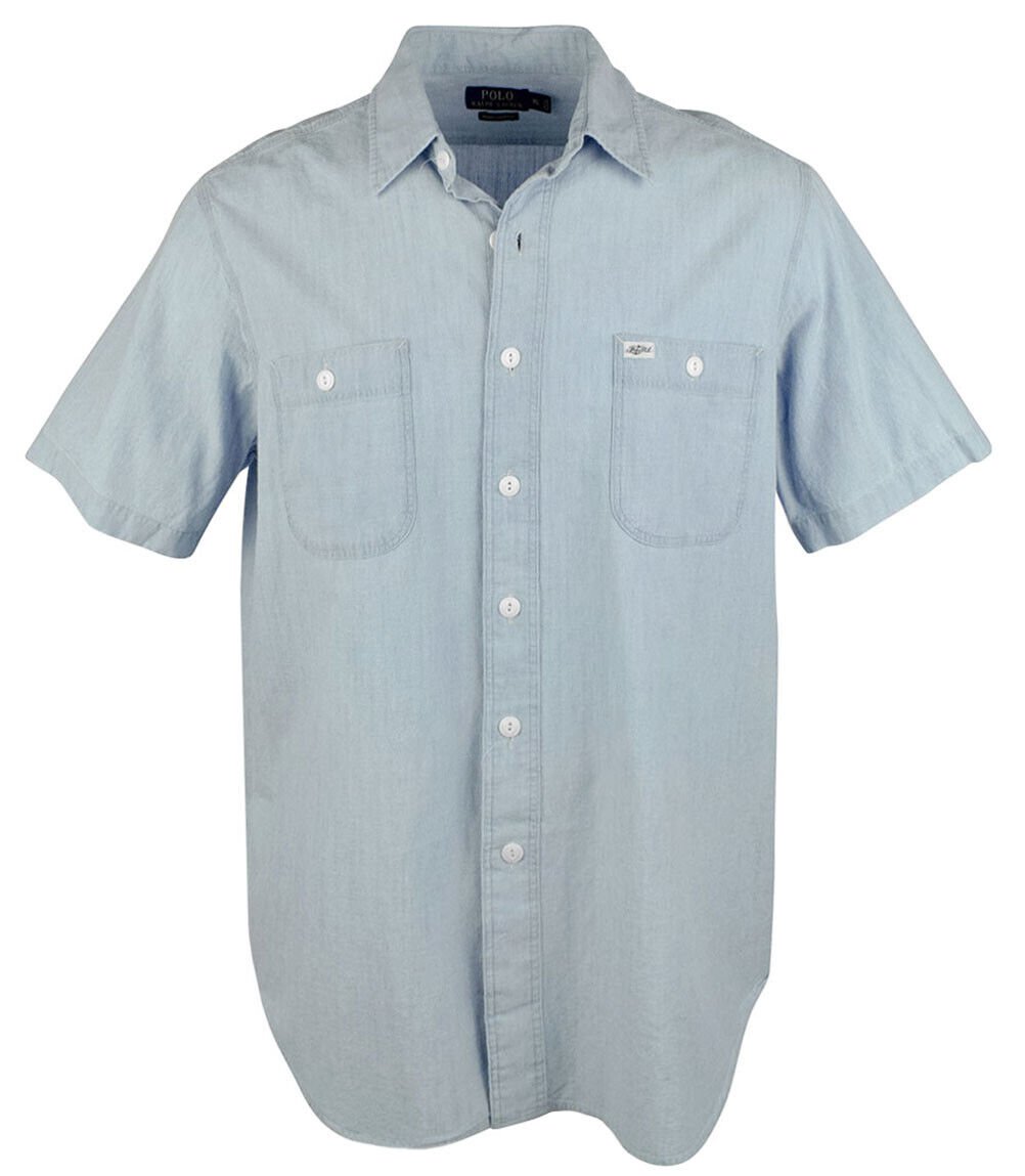 Customer Return  Ralph Lauren Men's Chambray Workshirt-BW-S