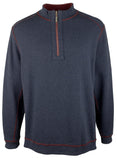 Tommy Bahama Flipshore Sudadera reversible con media cremallera para hombre Meritage Wine Small
