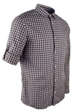 Michael Kors Men's Long Sleeve Shane Plaid Slim Fit Shirt-NR-S