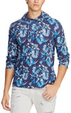 Ralph Lauren Polo Men's Floral Cotton Jersey Hoodie, Blue