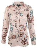 Lauren Ralph Lauren Women's Petite Floral Cotton Sateen Top
