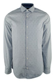 Michael Kors Men's Long Sleeve Dash Pattern Slim Fit Shirt