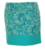 MICHAEL Michael Kors Womens Swirl Print Colorblock A-Line Skirt Blue 14