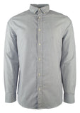 Michael Kors Men's Long Sleeve Striped Tailored Classic Fit Shirt