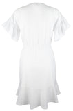Michael Kors Women's Plus Size Faux  Elastic waist Dress