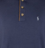 Ralph Lauren Men's Buttoned Mock Sweatshirt-N-Large