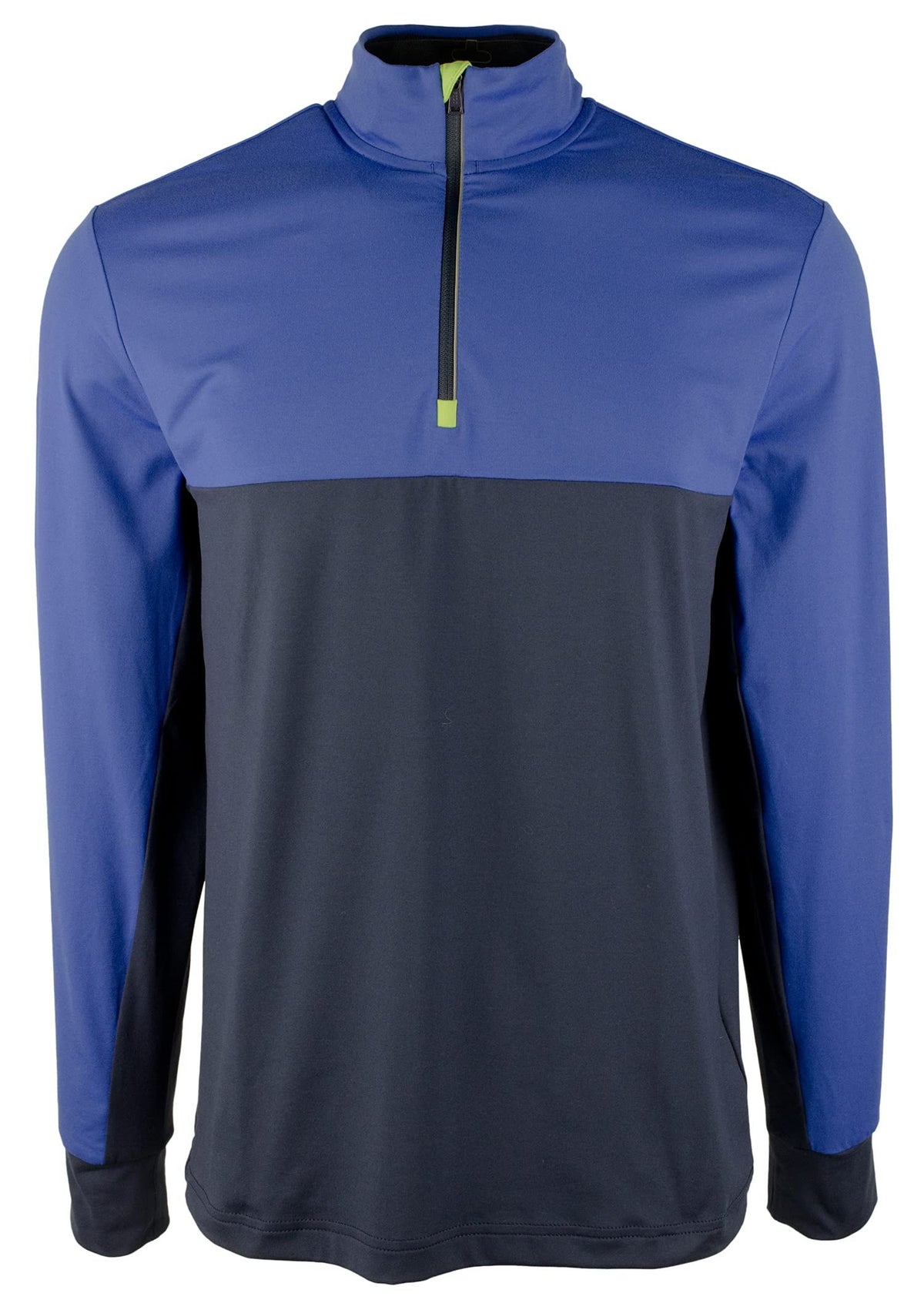 Men's Colorblock Quarter Zip Shirt-MB-Small