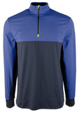 Men's Colorblock Quarter Zip Shirt-MB-Small