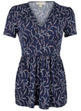 Michael Kors Women's Back Tie Waist Top Shirt