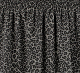 Michael Kors Women's Leopard Print Georgette Ruffled Mini Skirt MGry Medium