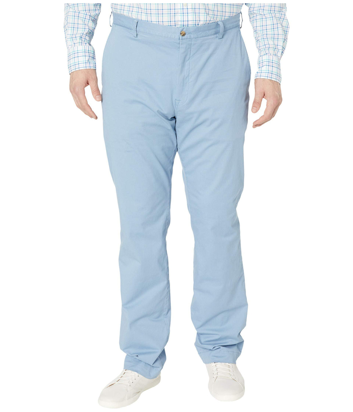 Men's Big and Tall Stretch Classic Fit Chino Pants-BLU-44BX34L Blue