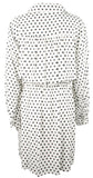 Michael Kors Women's Plus Size Woven Long Sleeve Faux Wrap Dress White 2X