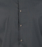 Michael Kors Men's Slim Fit Dot Print Long Sleeves Shirt