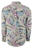 Camisa de pana con botones y estampado de hojas Coastline de Tommy Bahama para hombre, talla mediana
