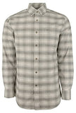 Camisa Oxford de manga larga con doble cepillado para hombre Southern Tide, gris grava, talla mediana