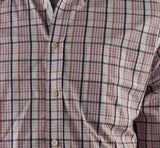 Hart Schaffner Marx Men's Checked Print Long Sleeve Oxford Shirt Large