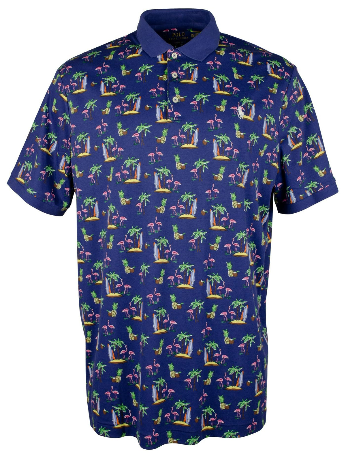 Polo Ralph Lauren Men's Classic Fit Flamingo Print Polo Shirt XX Large