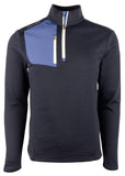RLX Ralph Lauren Men's Thermal Fleece Quarter Zip Pullover BLU Small