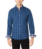 Michael Kors Men's Slim Fit Window Pane Long Sleeve Shirt
