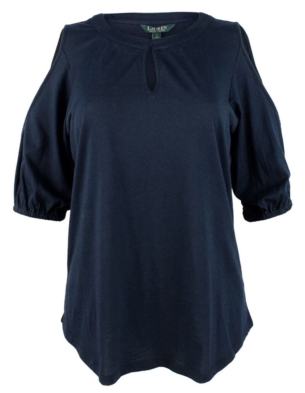Lauren Ralph Lauren Women's Plus Size Cold-Shoulder Keyhole Top-I-1X