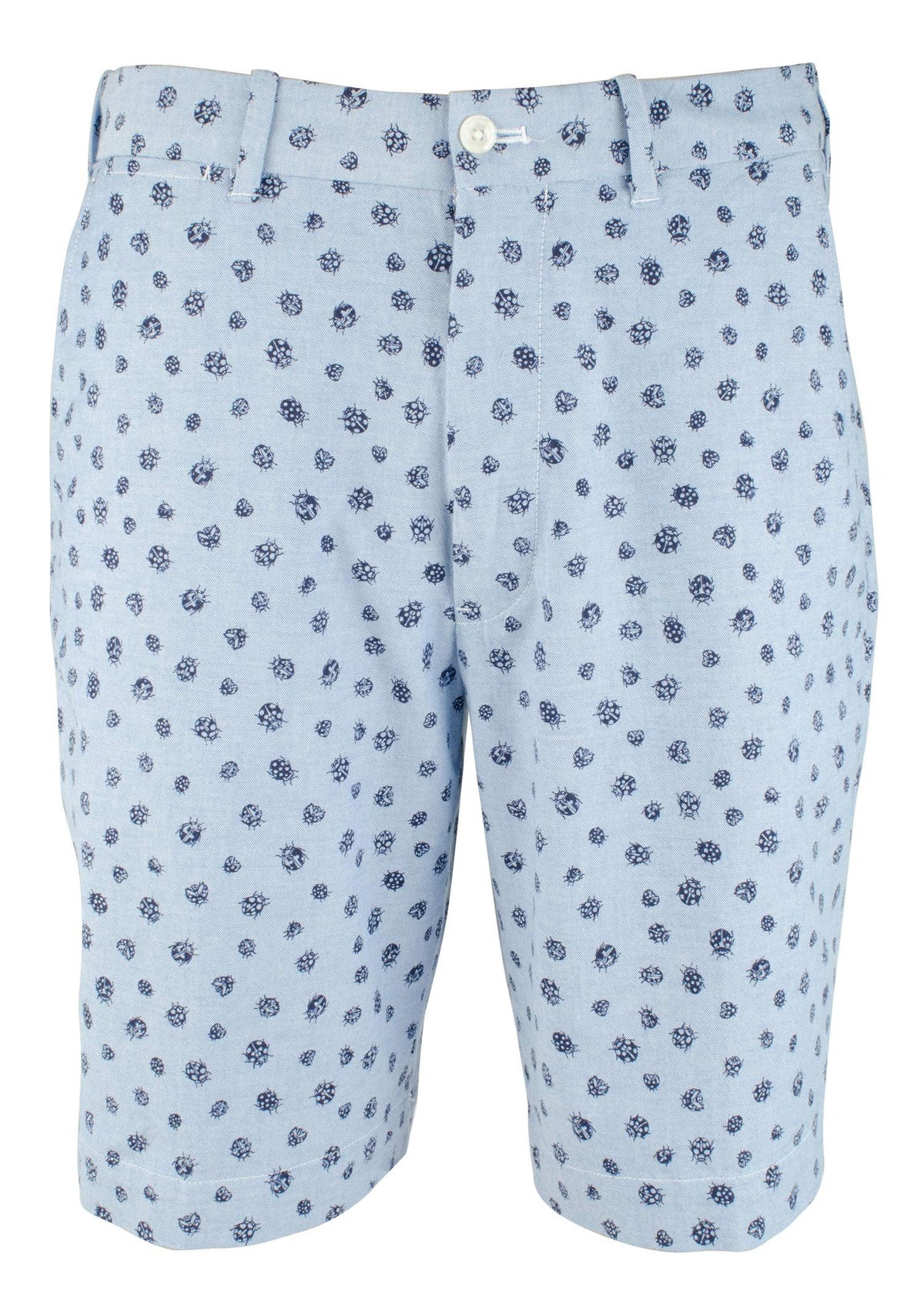 Ralph Lauren Men's Golf Ladybug Print Light Blue W/Navy Cotton Stretch Casual...