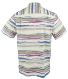 Camisa de manga corta Tommy Bahama Hazy Horizons IslandZone para hombre, talla Grand Canal (talla pequeña)