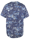 Polo Ralph Lauren Men's Big & Tall Marlin Fishing Boat T-Shirt Blue