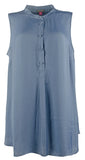 Vince Camuto Women's Plus Rumple Satin Henley Tunic Top DB 3X