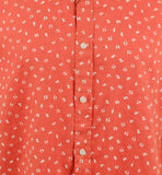 Michael Kors Men's Linen Button Front Short Sleeve Shirt