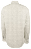 Men's Slim Fit Micro Print Long Sleeves Shirt-BLK-Large