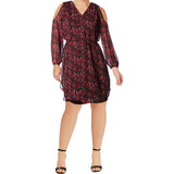 Ralph Lauren Women's Plus Size Floral Print Cold Shoulder Dress NR 16W