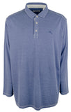 Men's Big & Tall Paradise Cove Long Sleeve Polo Shirt CHz 2XLB