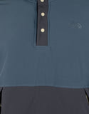 THE NORTH FACE Men's Mountain Insulated Sweatshirt Pullover - Blue Wing Teal/Aviator Navy - Small