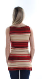 Lauren Ralph Lauren Women's Petite Sleeveless Striped Knit Top