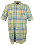 Men's Big and Tall Popover Short Sleeve Shirt YA LT