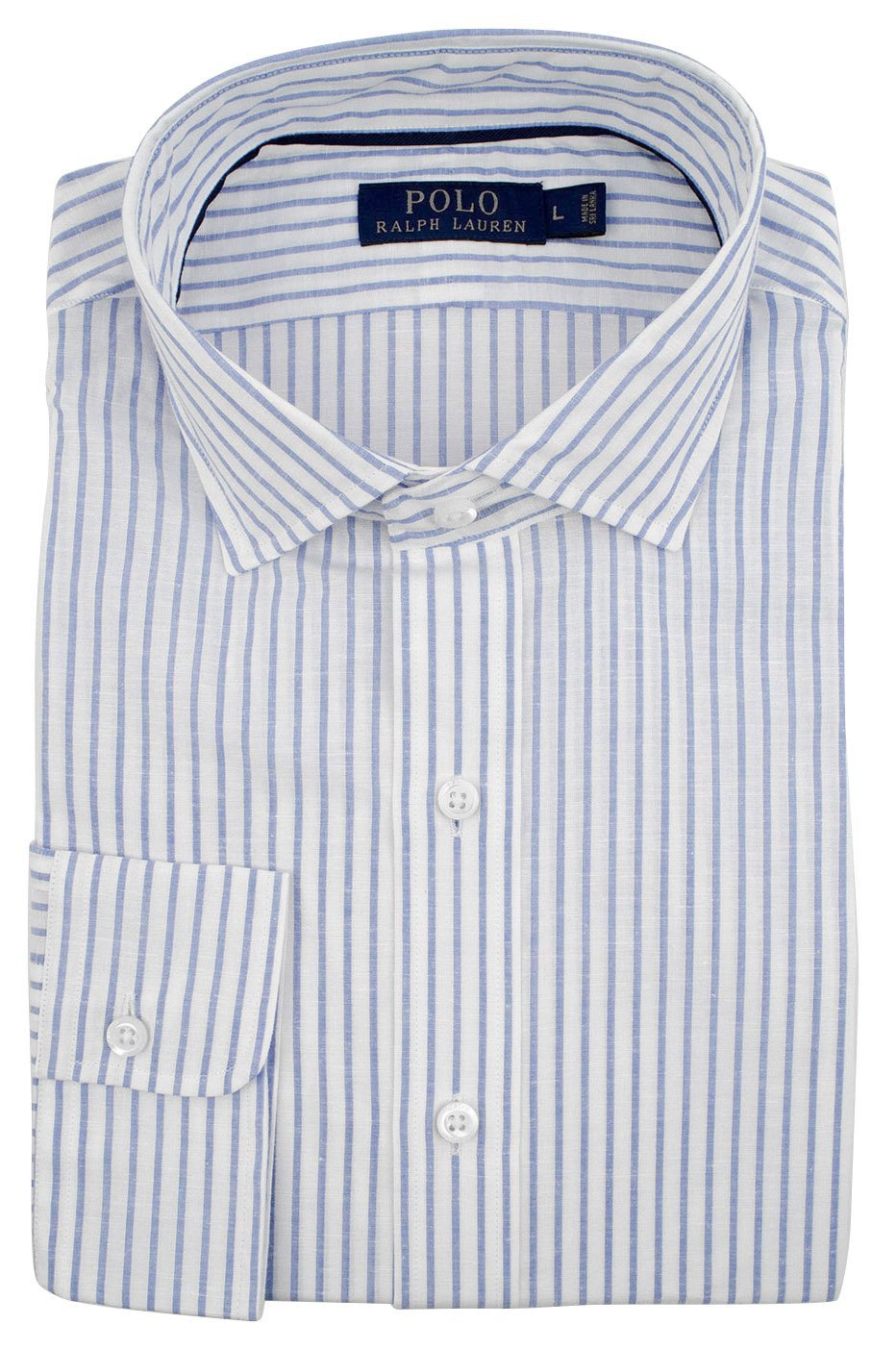 Polo Ralph Lauren Men's Linen Blend Long Sleeve Button-down Shirts Blue Pink