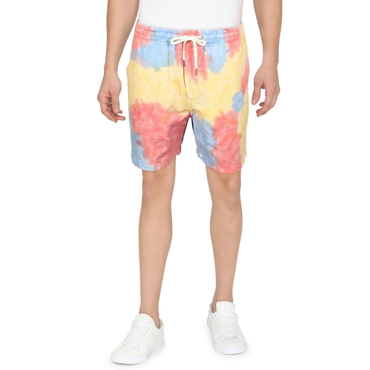 Polo Ralph Lauren Men's Tie Dye Seersucker Drawstring Shorts