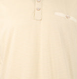 Tommy Bahama Men's Schooner Stripe Short Sleeve Henley T-Shirt BSnd Medium