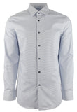 Hugo Boss Men's Sharp Fit Easy Iron Long Sleeve Dress Shirt Pastel Blue 17-32/33