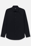 Boss Men's Slim-Fit Easy Iron Stretch Cotton Poplin Shirt Blue XL