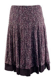 Gianni Bini Women's Pleated Floral Silk Molly Skirt 6