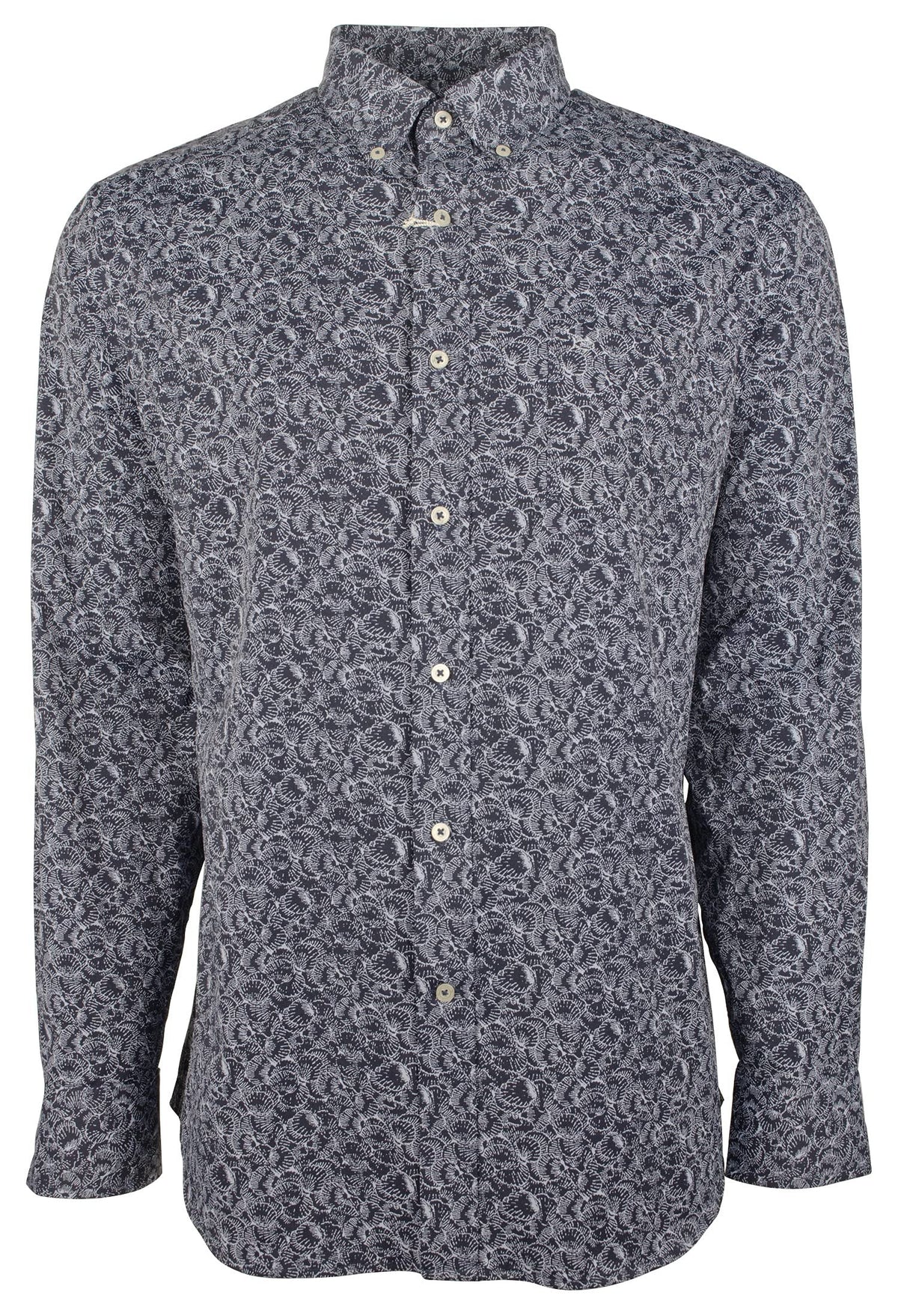 Southern Tide Men's Shell Intercoastal Long Sleeves Shirt True Navy Blue Large